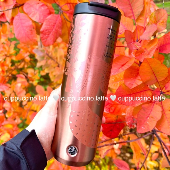 Starbucks Accessories - 🤎LAST🤎Starbucks 2021 Holiday Rose Gold Bronze Mermaid Siren SS Bottle Tumbler